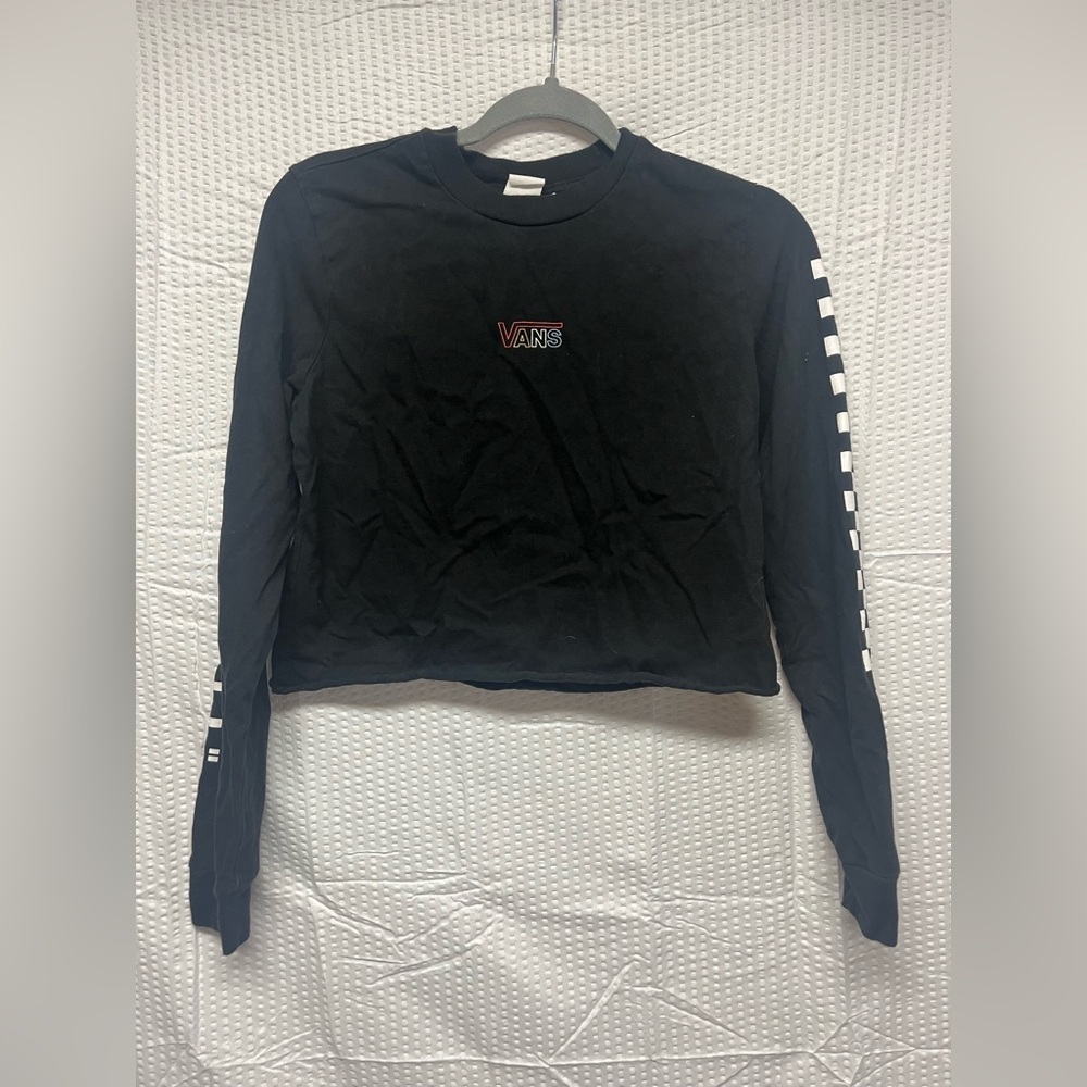 Black Long Sleeve Vans Shirt